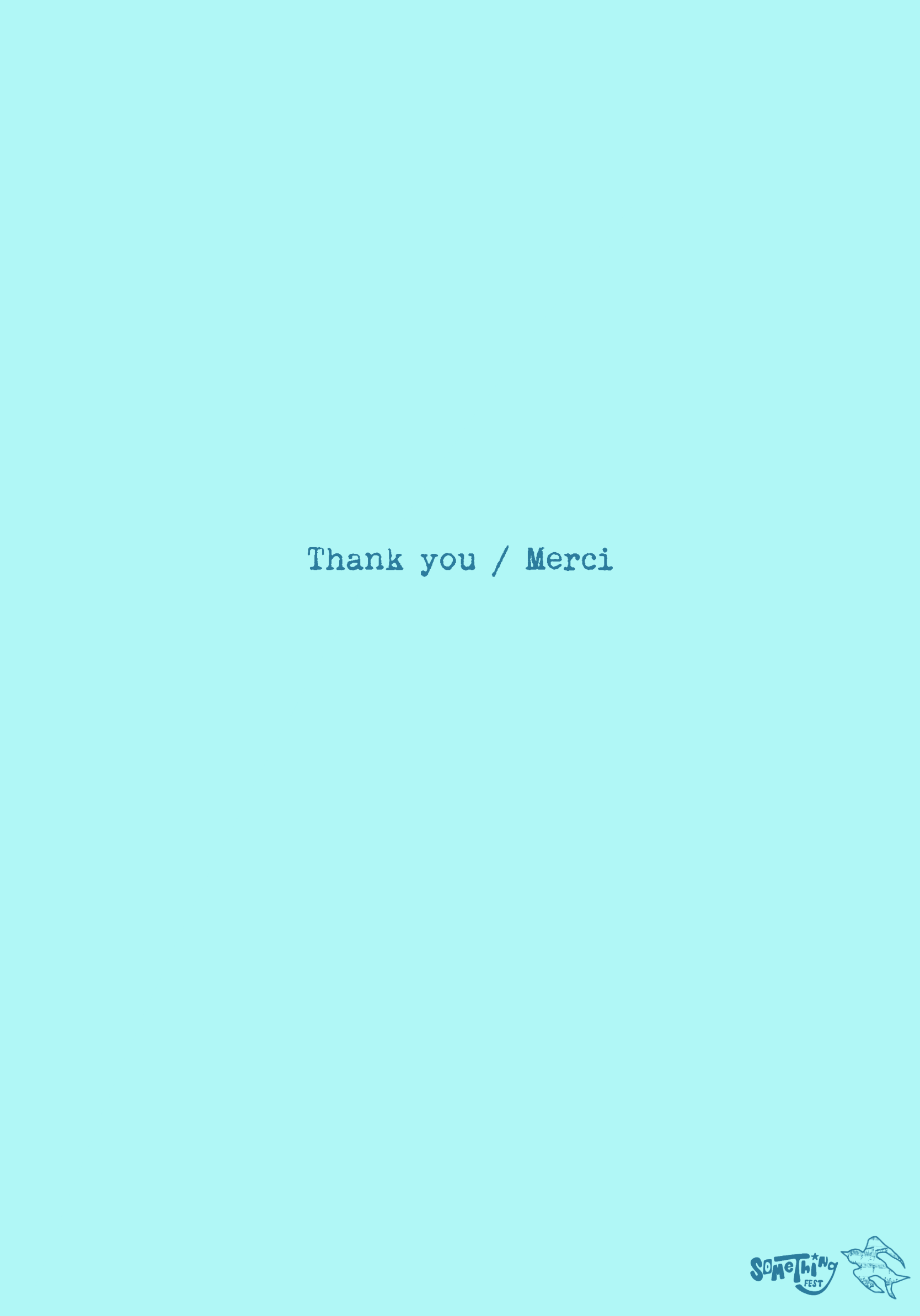Thank you / Merci